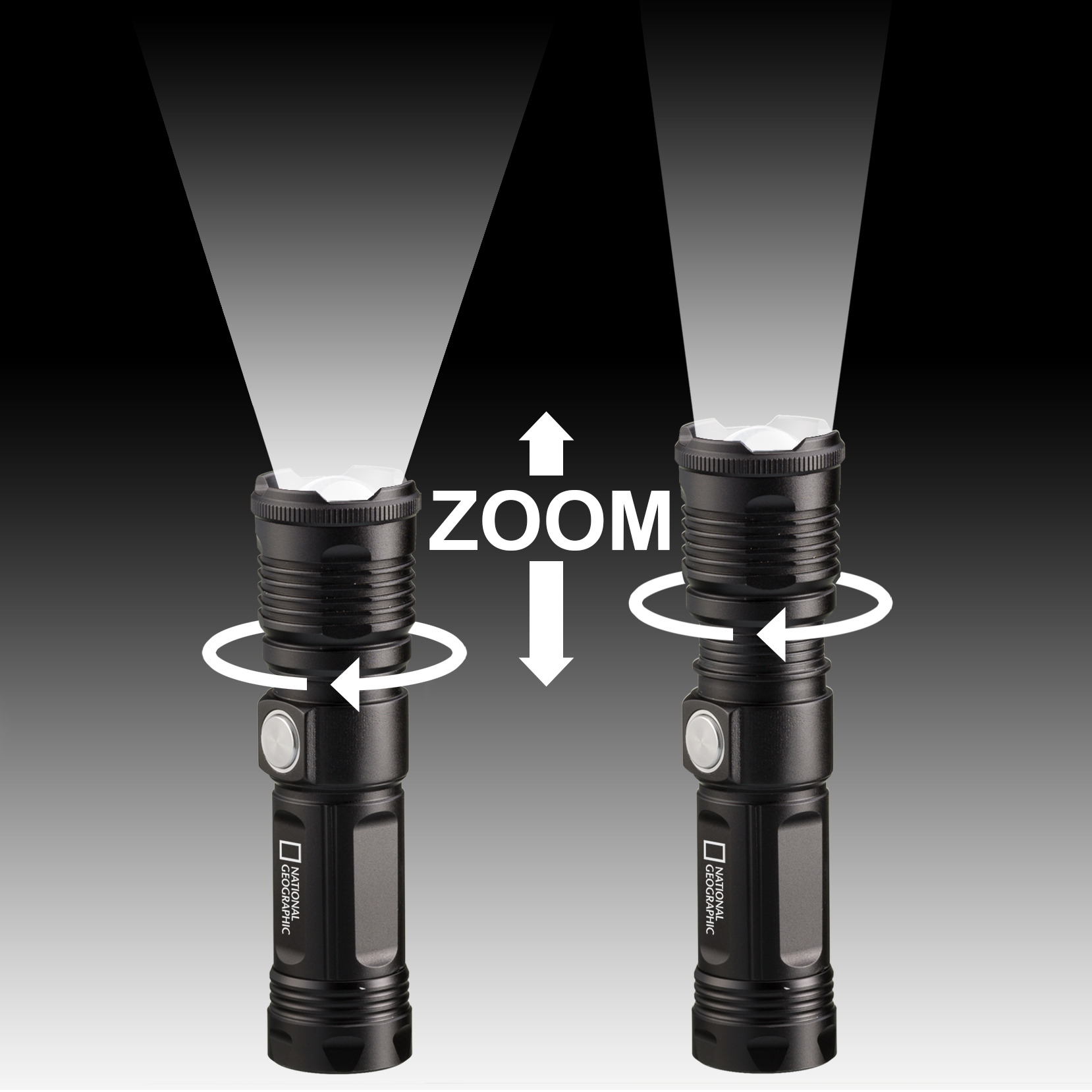 NATIONAL GEOGRAPHIC ILUMINOS 1000 LED Zoom-Taschenlampe 1000 lm
