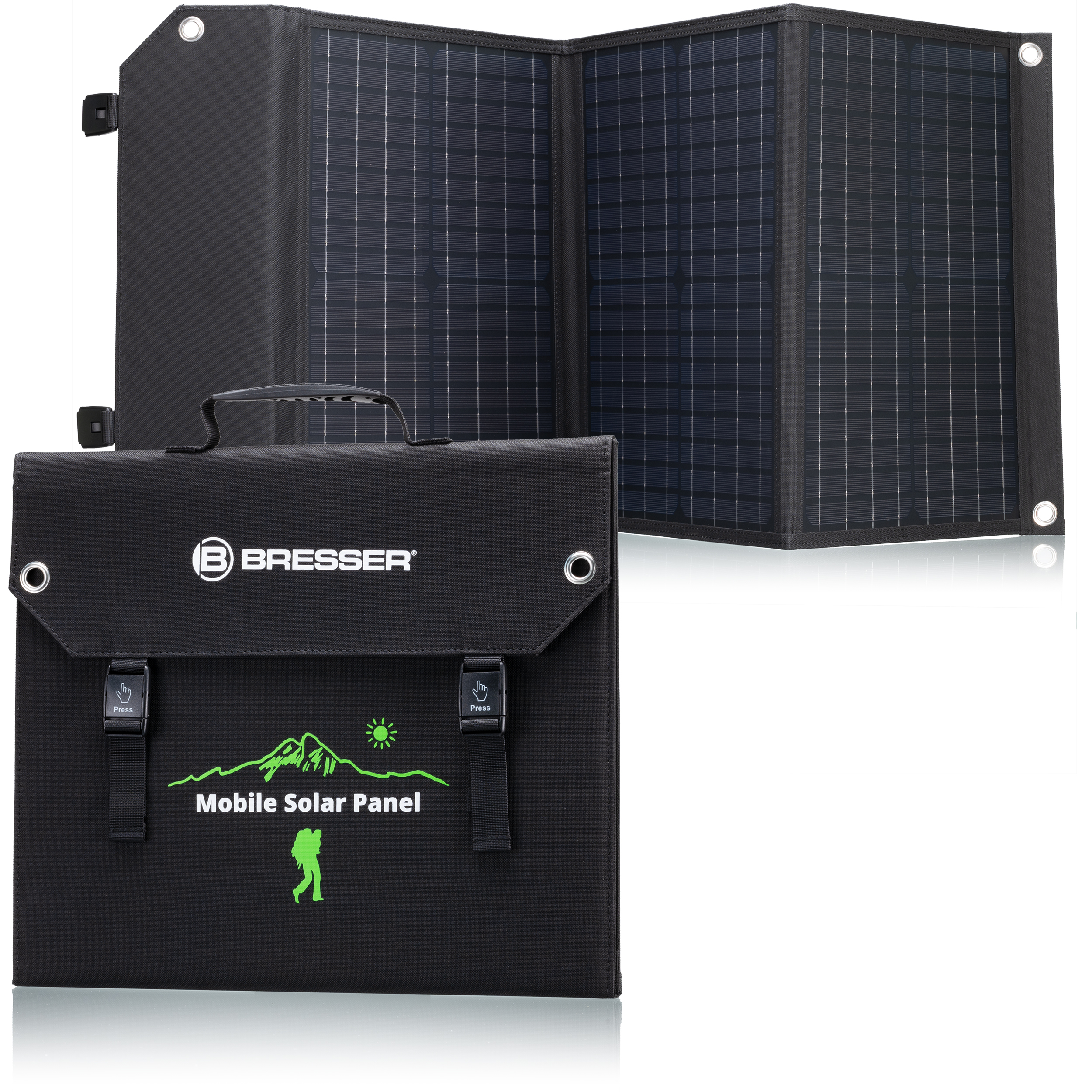 BRESSER Set Mobile Power-Station 100 W + Solar-Panel 40 W