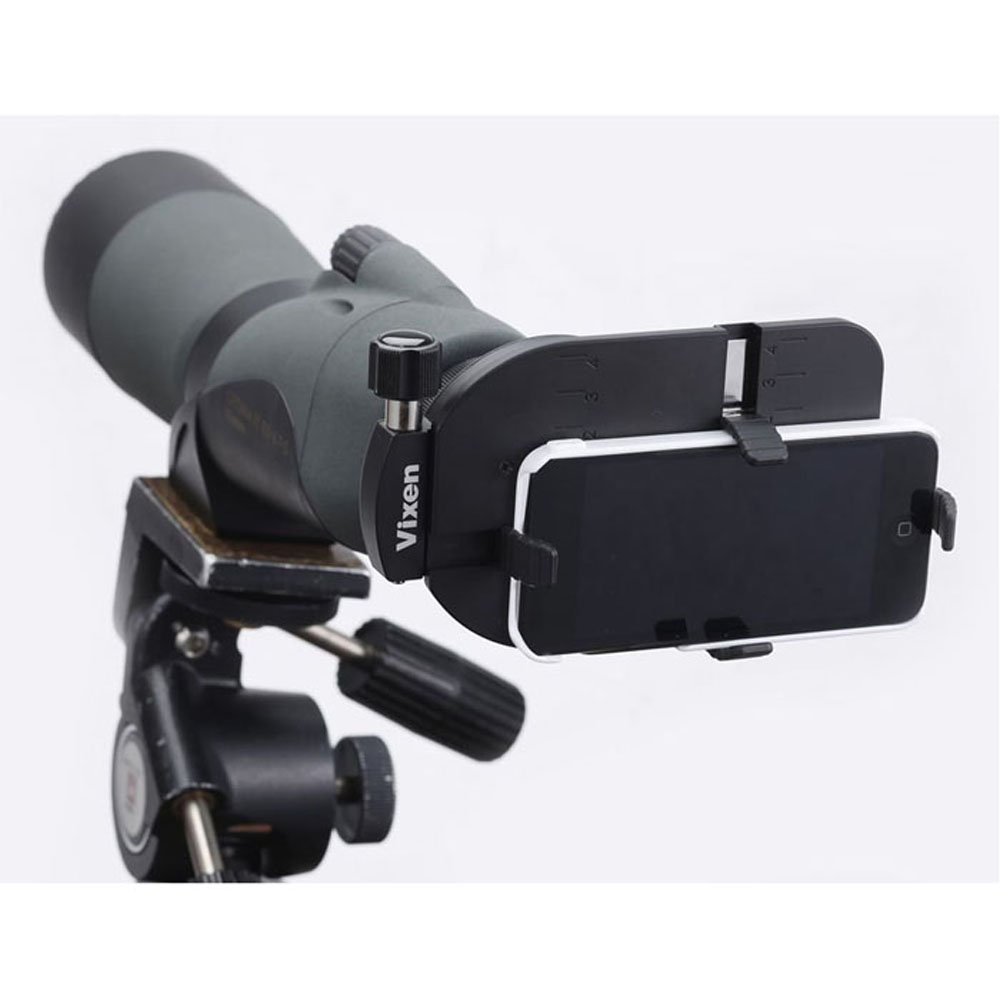 Vixen Smartphone-Adapter-Universal für die Fotografie durch Ferngläser, Teleskope, Spektive und Mikroskope