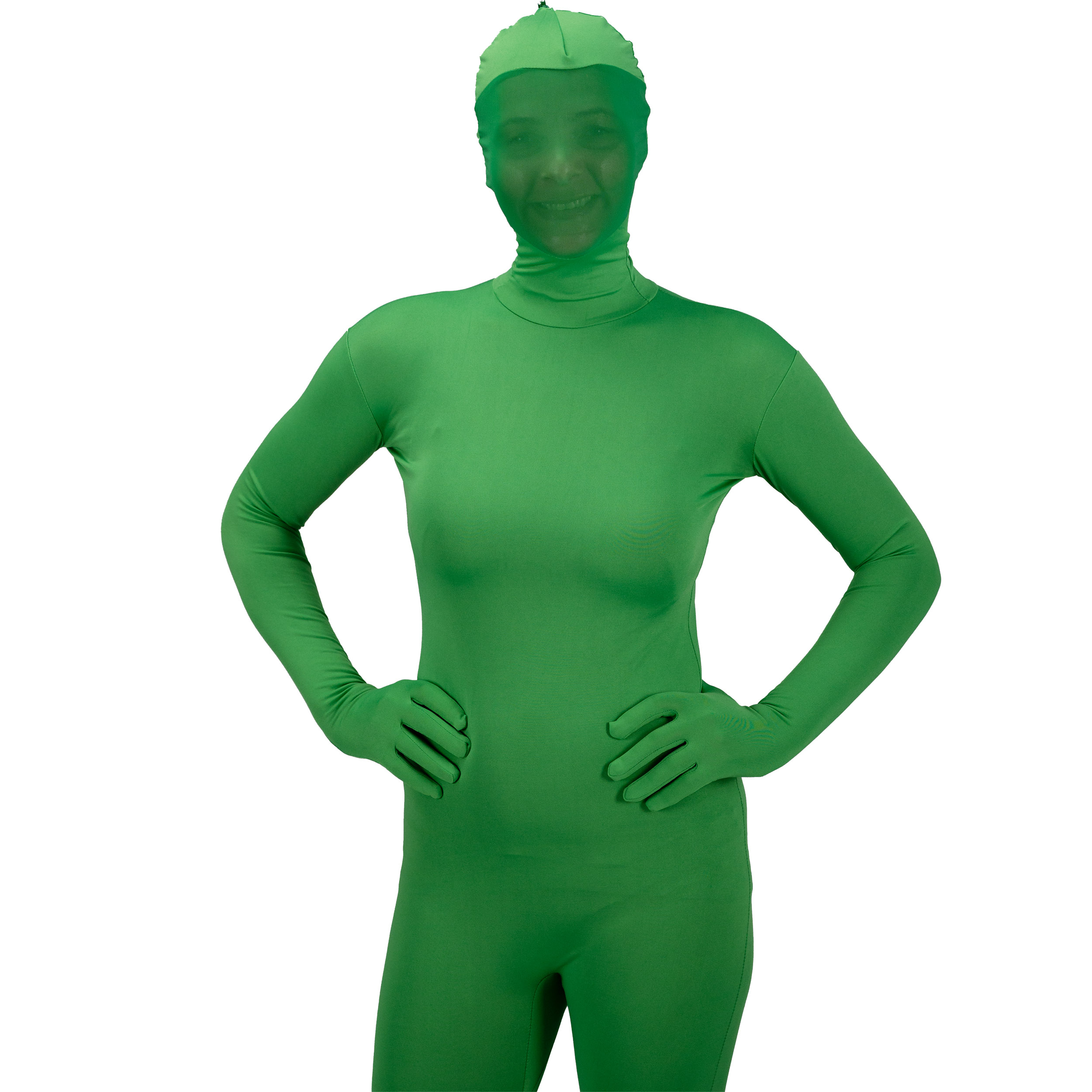 BRESSER Chromakey-grüner Ganzkörperanzug M