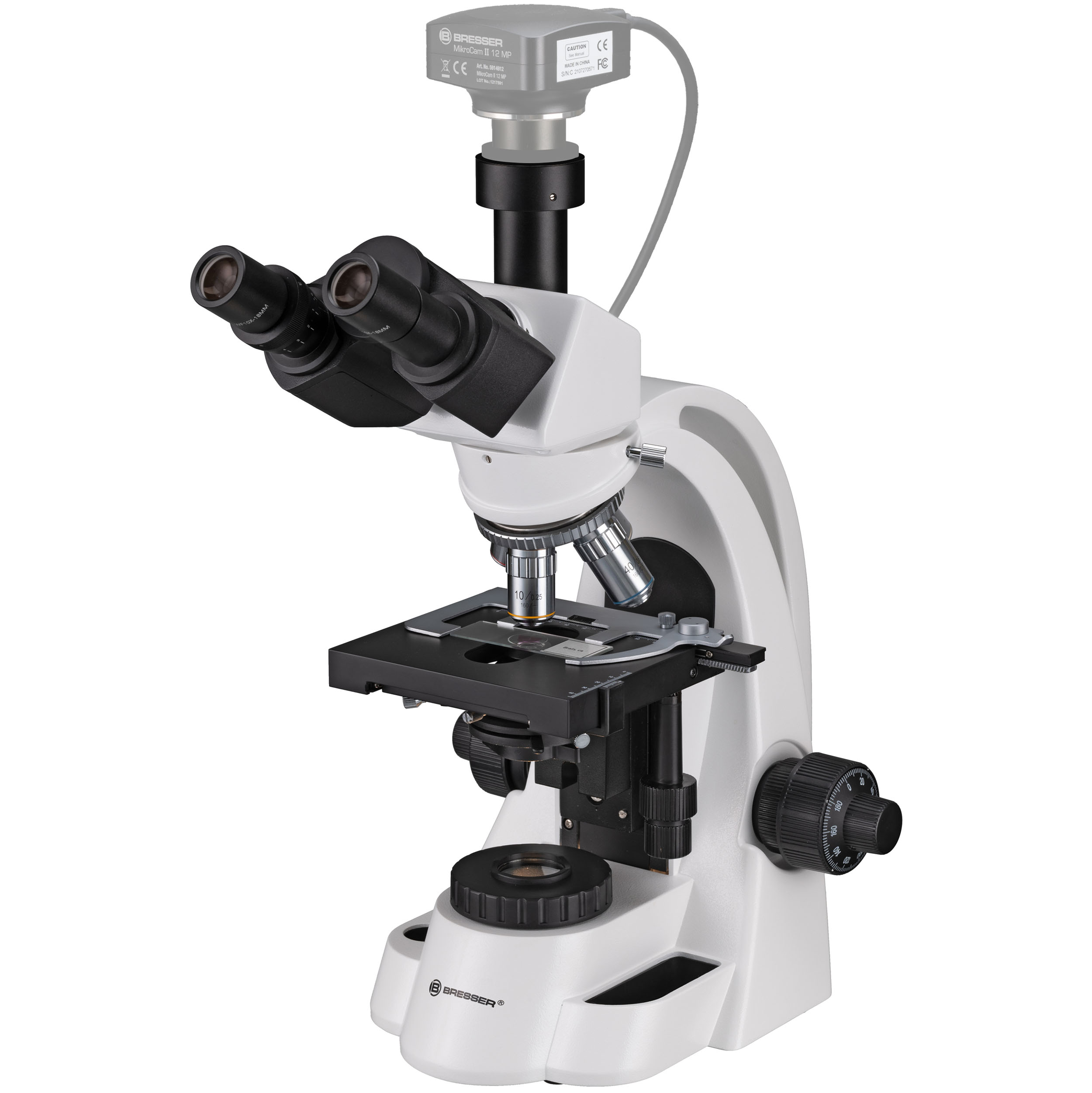BRESSER Bioscience 40-1000x Trinokulares Mikroskop