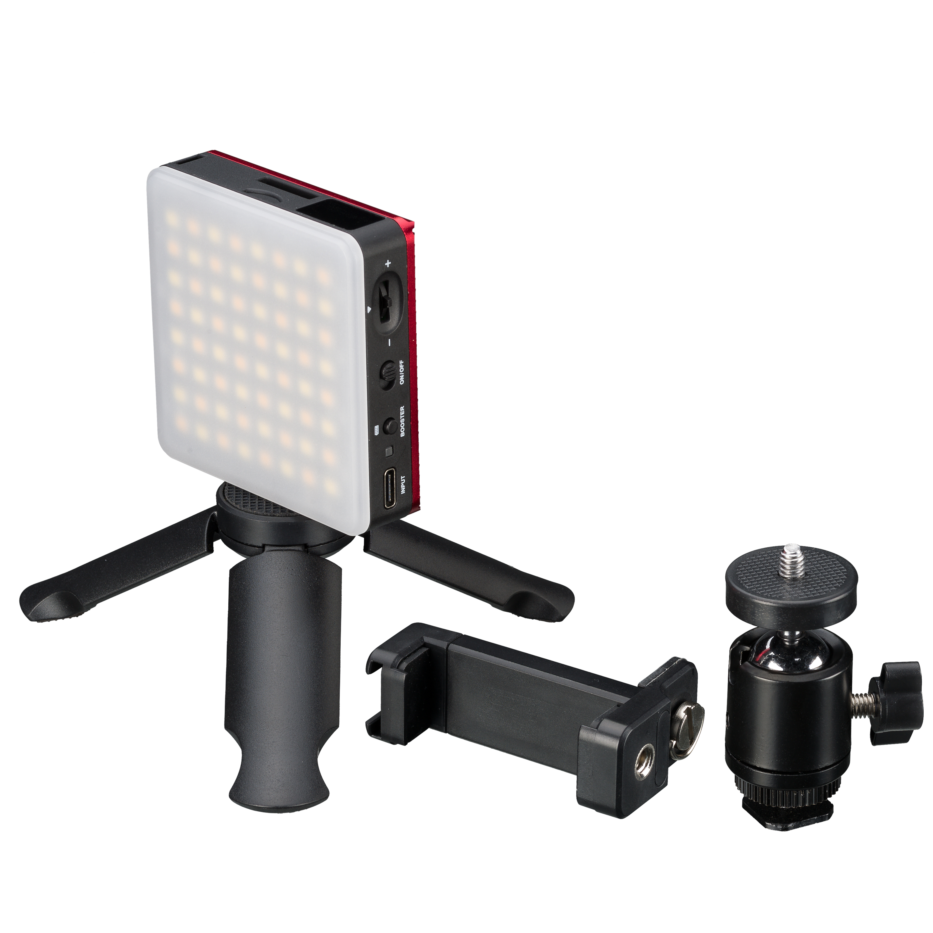 BRESSER Pocket LED 5W Bi-Color Dauerlicht für den mobilen Einsatz und Smartphone-Fotografie