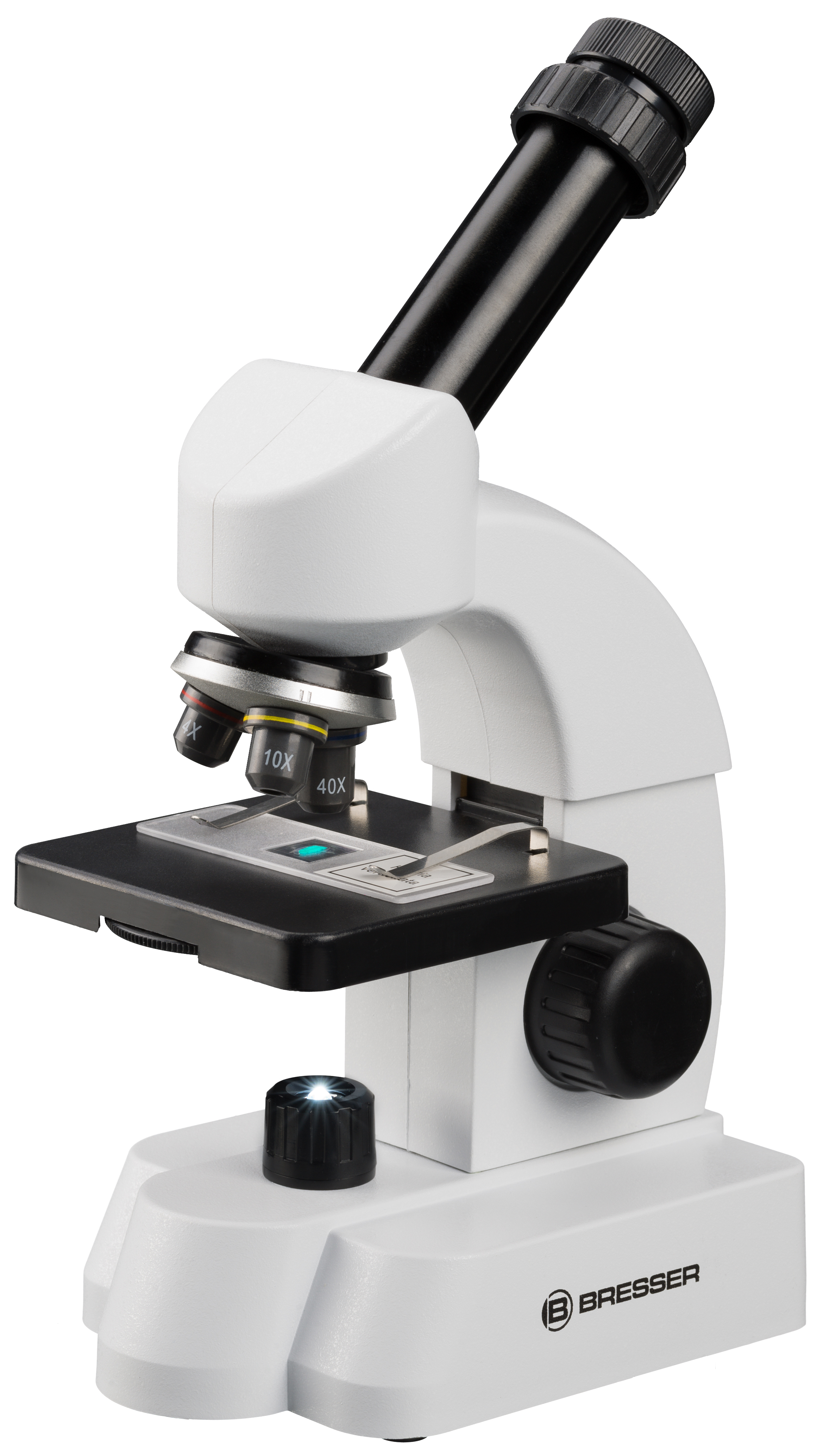 BRESSER JUNIOR 40-640x Mikroskop mit smartem Experimentier-Set mit QR-Code für Zusatzinfos (Refurbished)