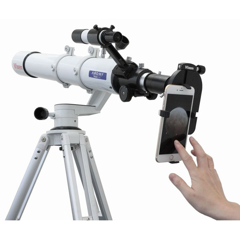 Vixen Smartphone-Adapter-Universal für die Fotografie durch Ferngläser, Teleskope, Spektive und Mikroskope