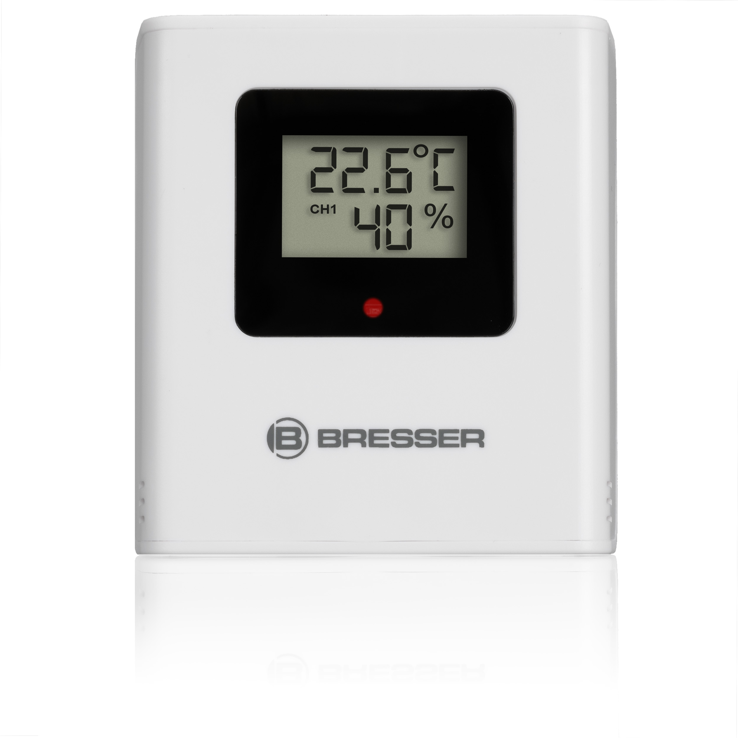 BRESSER Thermo Hygro Quadro NLX - Thermo-/Hygrometer mit 3 Außensensoren